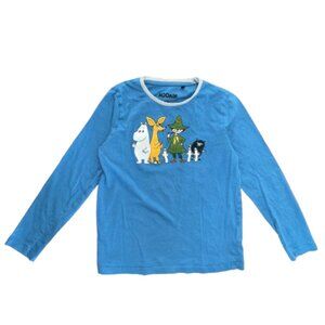MOOMIN Muumi Pajama Top Long Sleeved Boys Blue